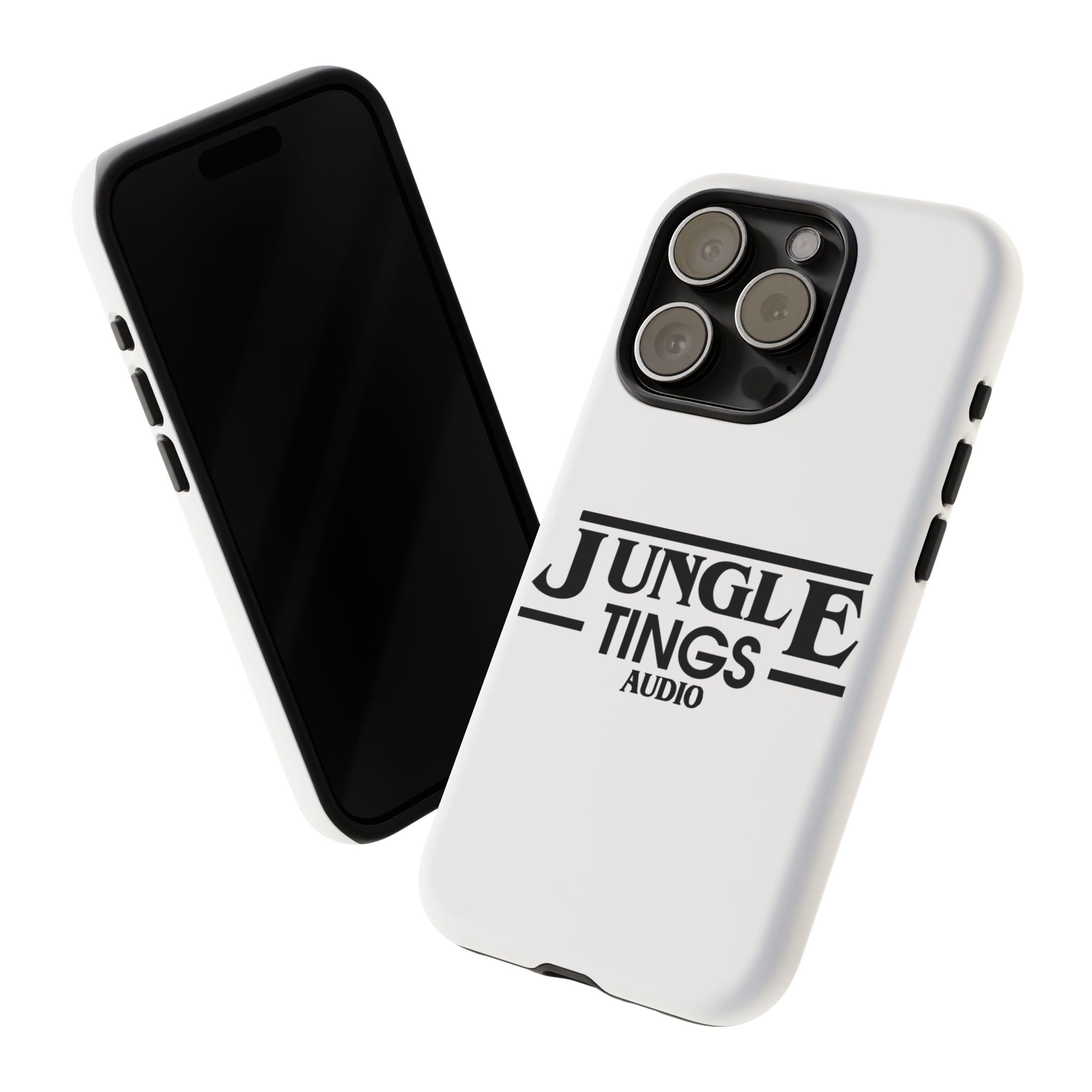 JTA Tough Cases Smartphone White Case Black logo