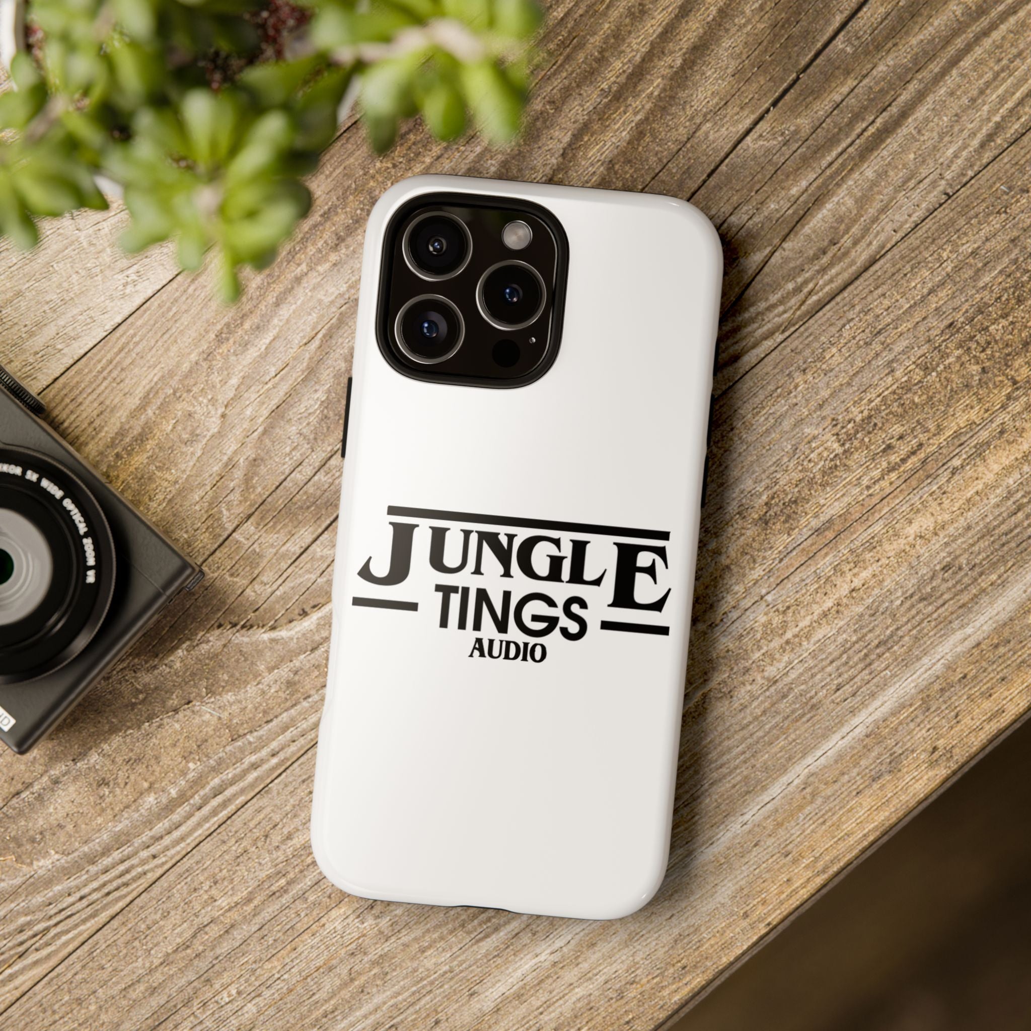 JTA Tough Cases Smartphone White Case Black logo