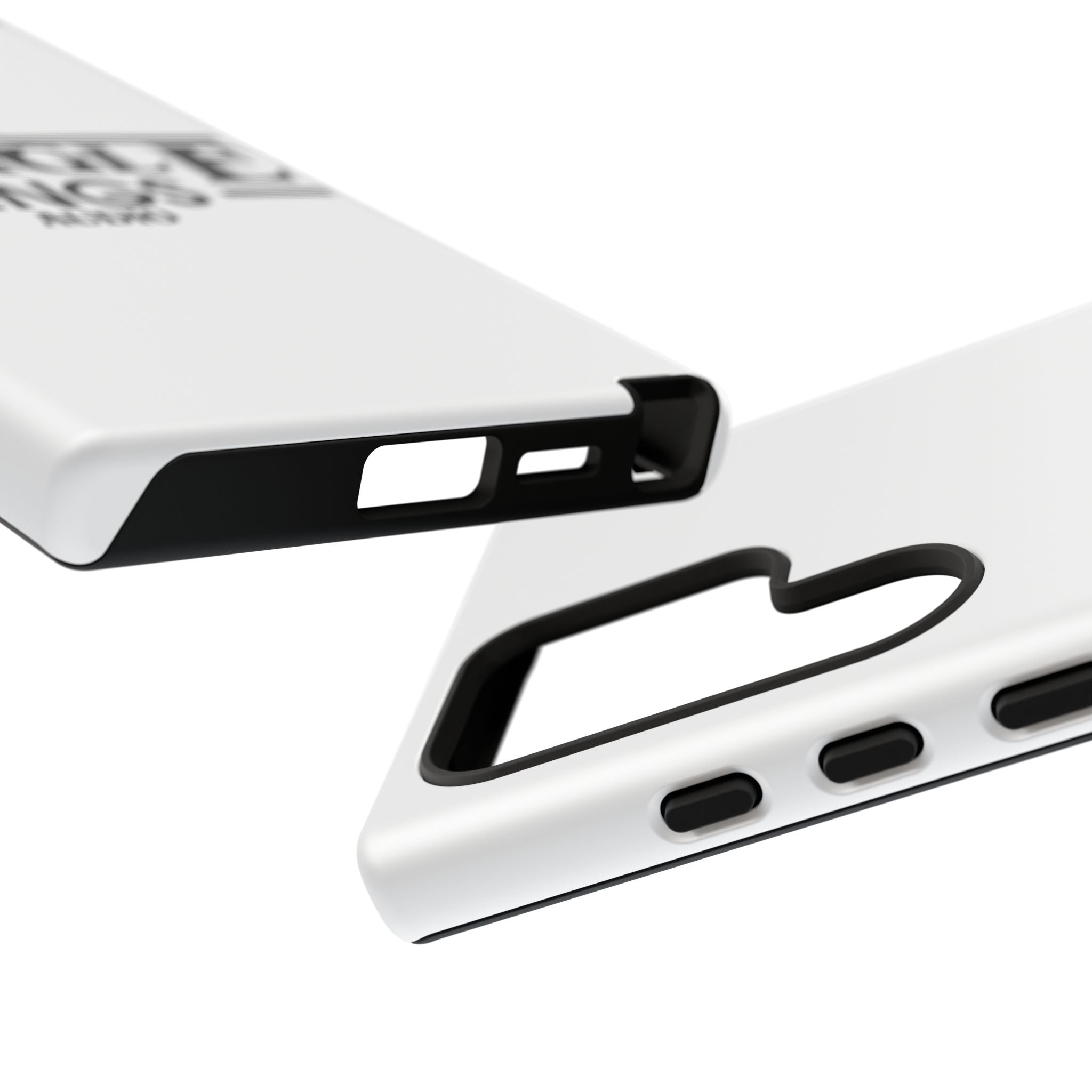 JTA Tough Cases Smartphone White Case Black logo