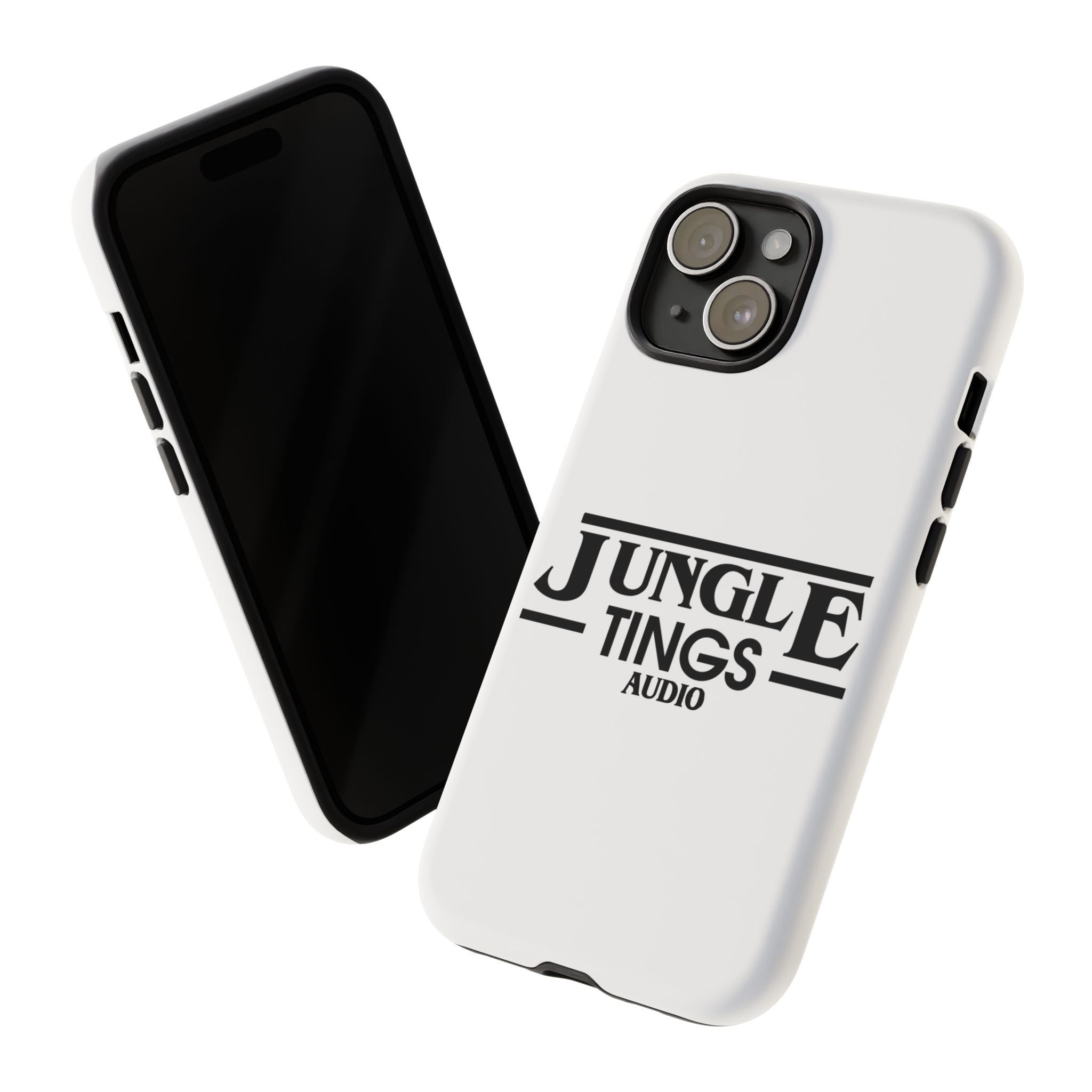 JTA Tough Cases Smartphone White Case Black logo