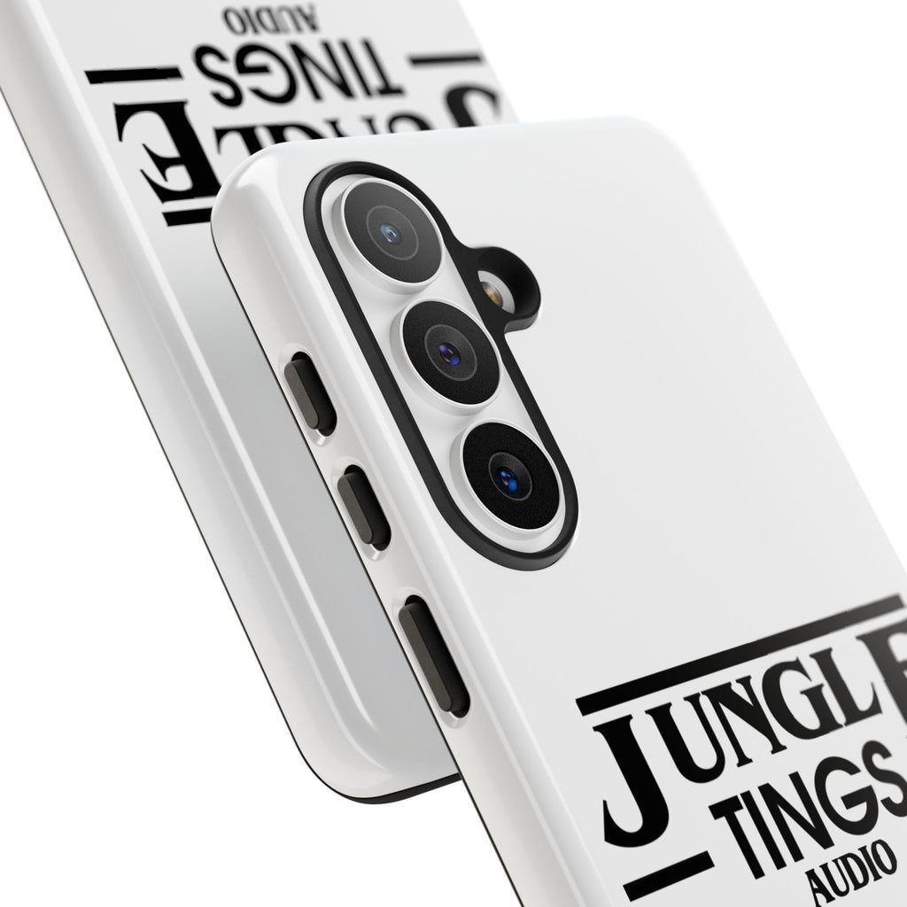 JTA Tough Cases Smartphone White Case Black logo