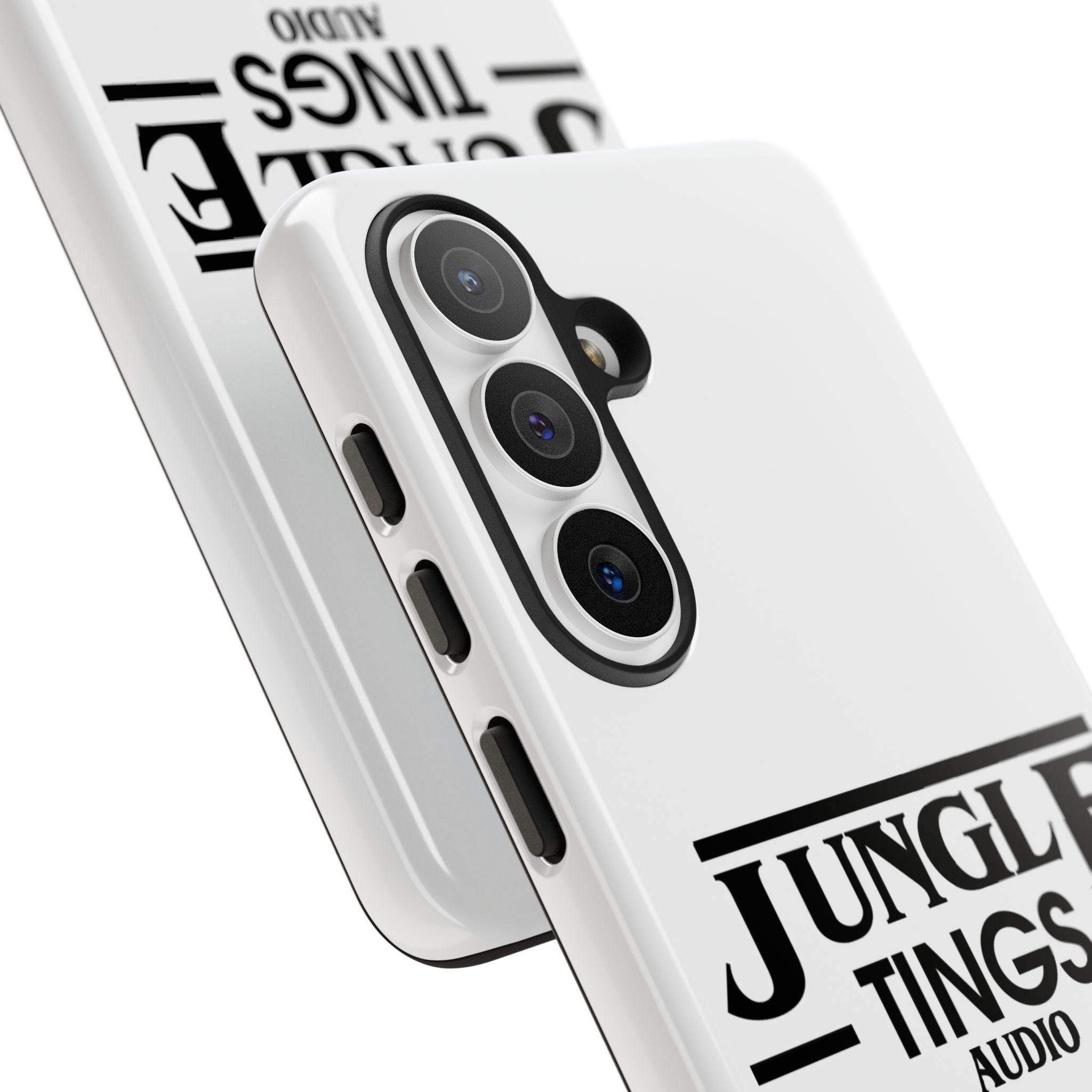 JTA Tough Cases Smartphone White Case Black logo