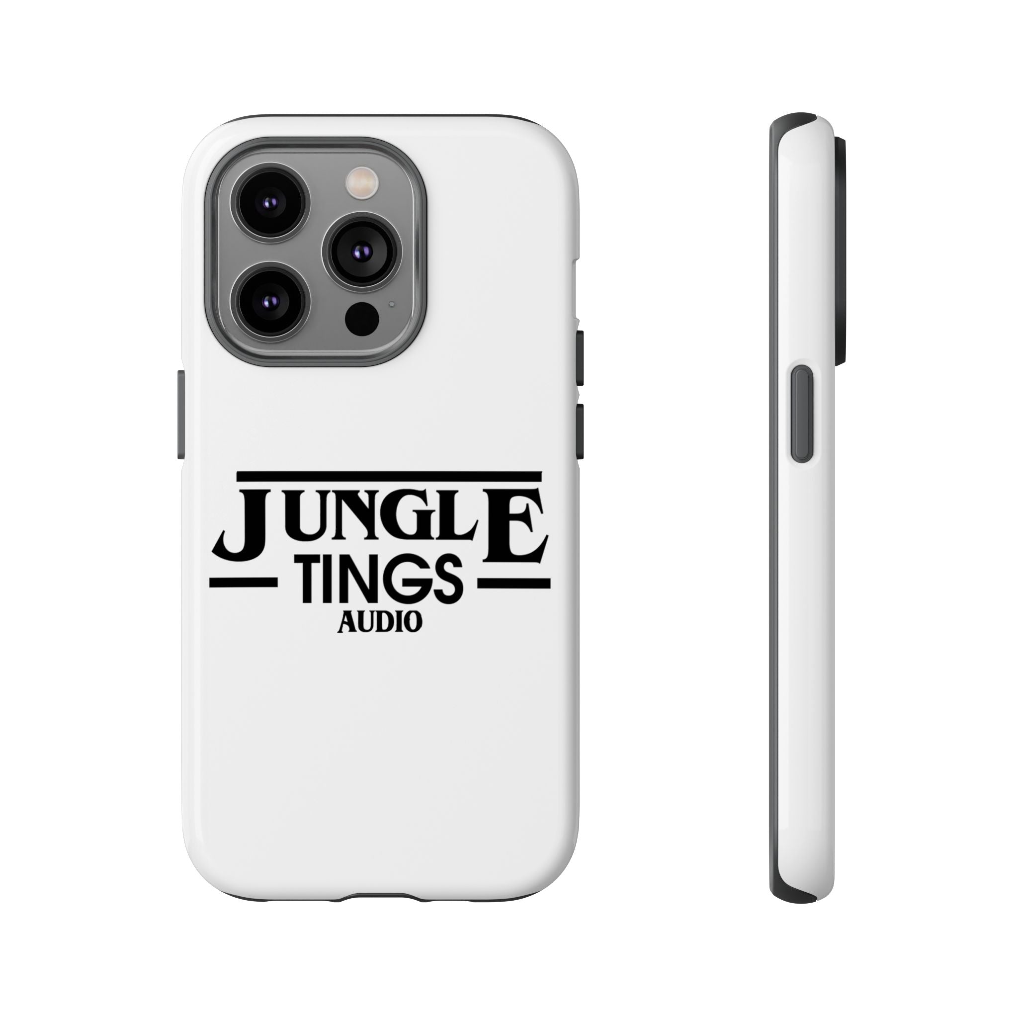 JTA Tough Cases Smartphone White Case Black logo