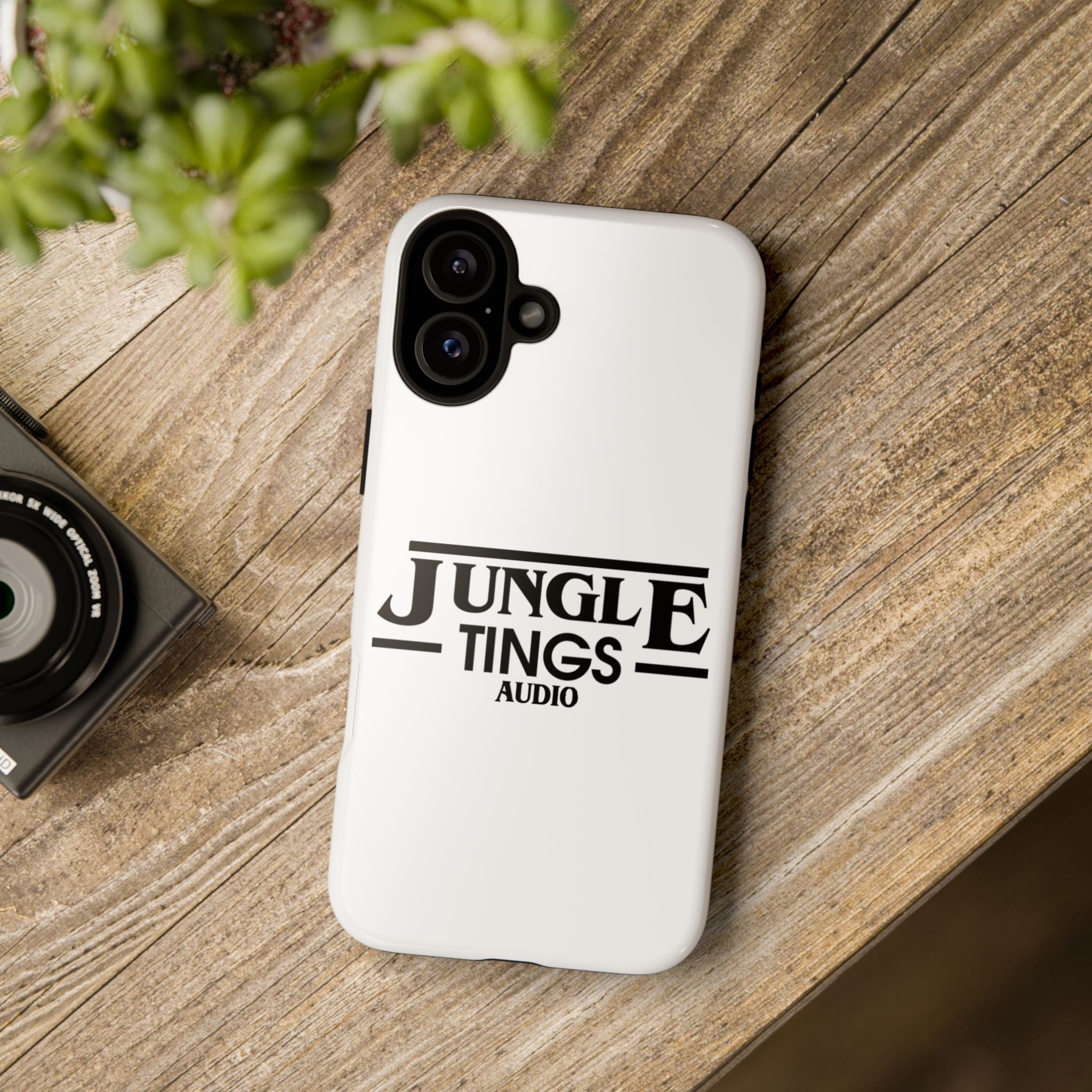 JTA Tough Cases Smartphone White Case Black logo