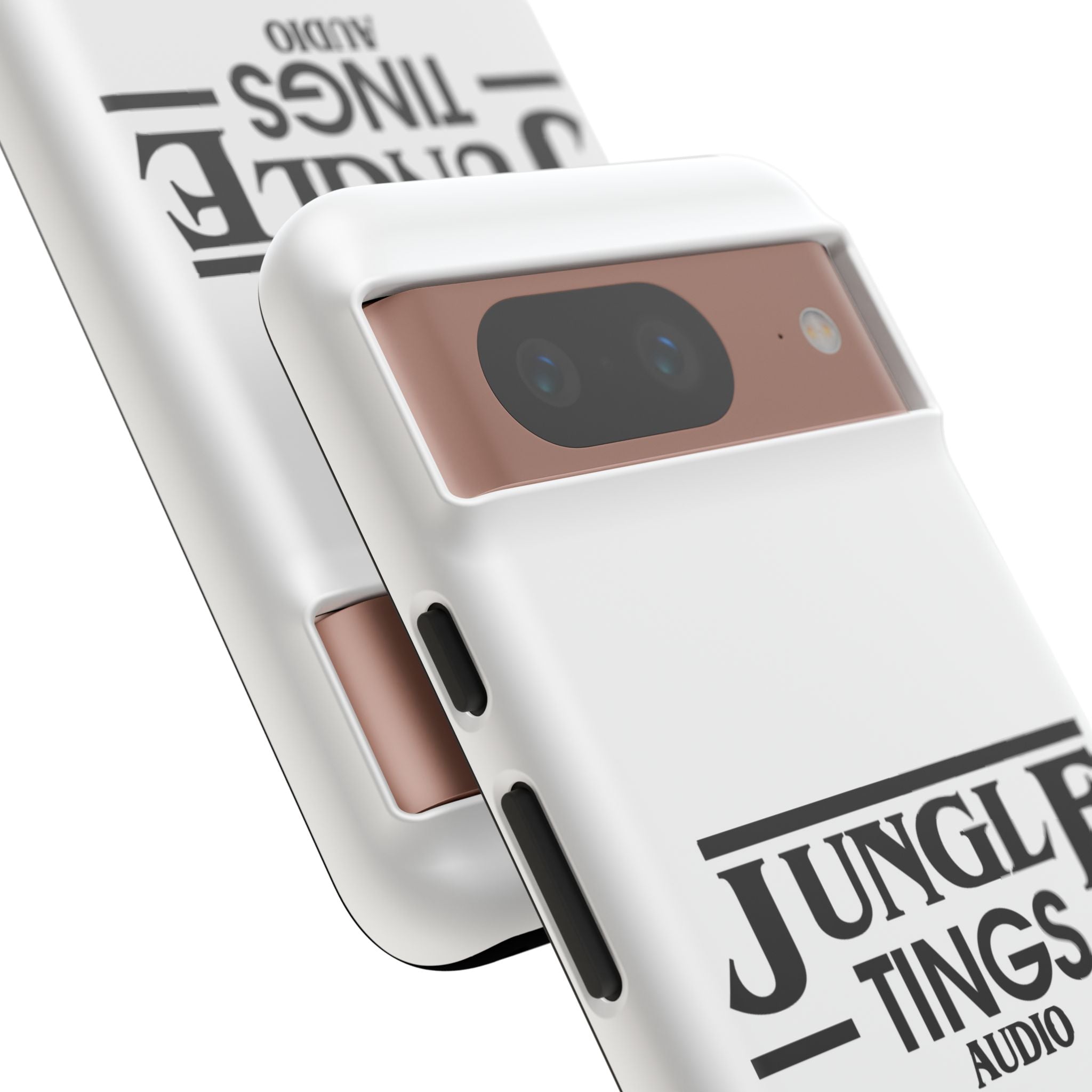JTA Tough Cases Smartphone White Case Black logo