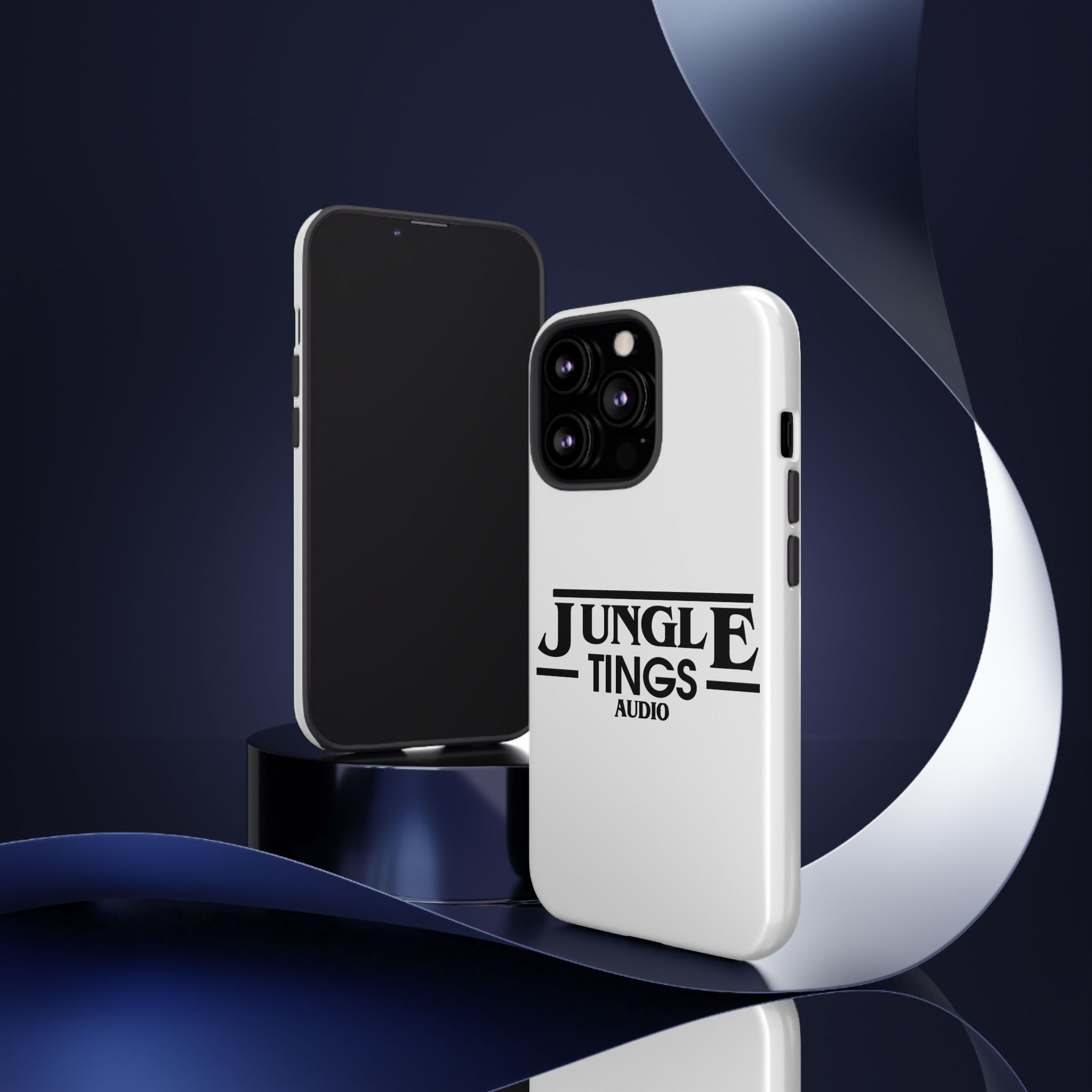 JTA Tough Cases Smartphone White Case Black logo