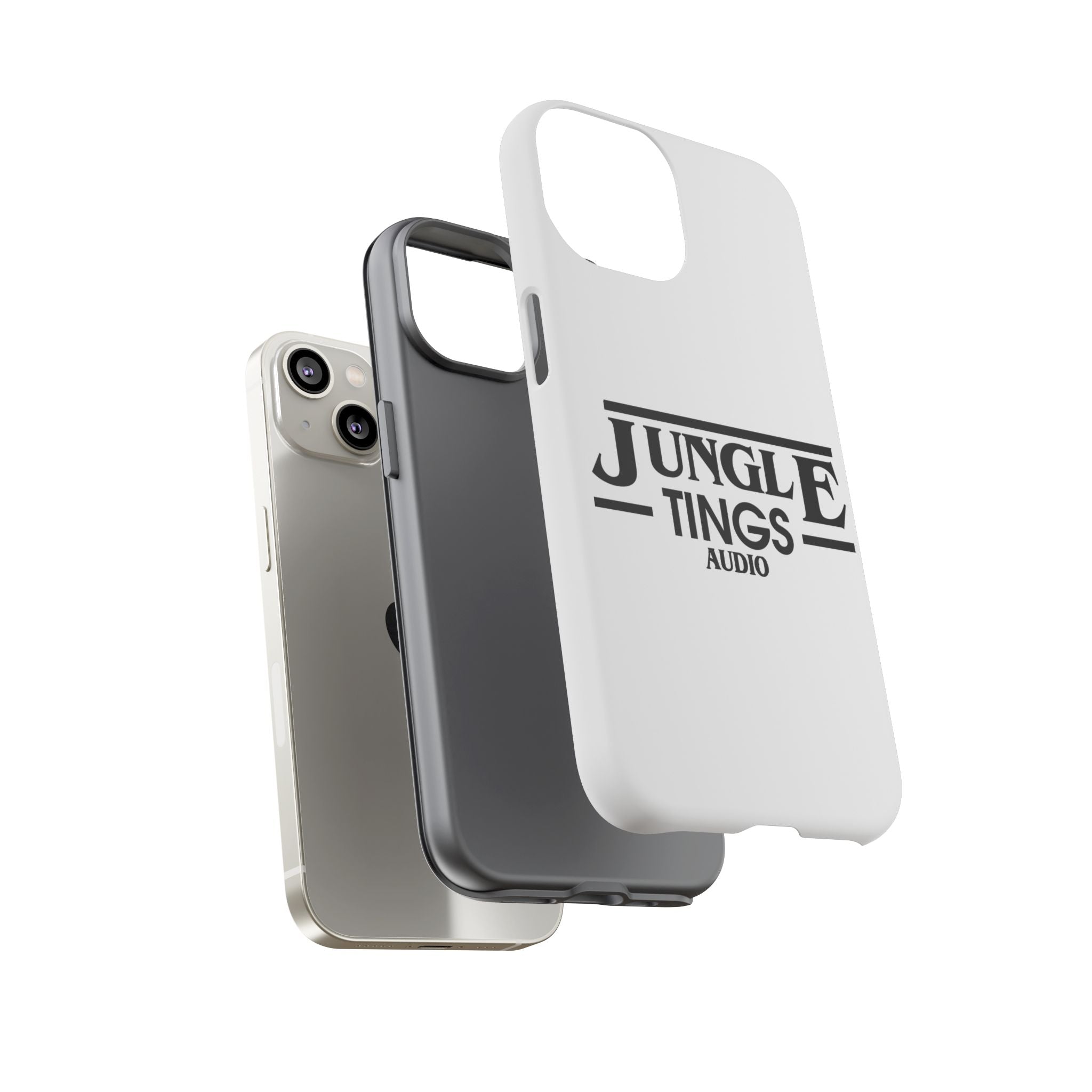 JTA Tough Cases Smartphone White Case Black logo