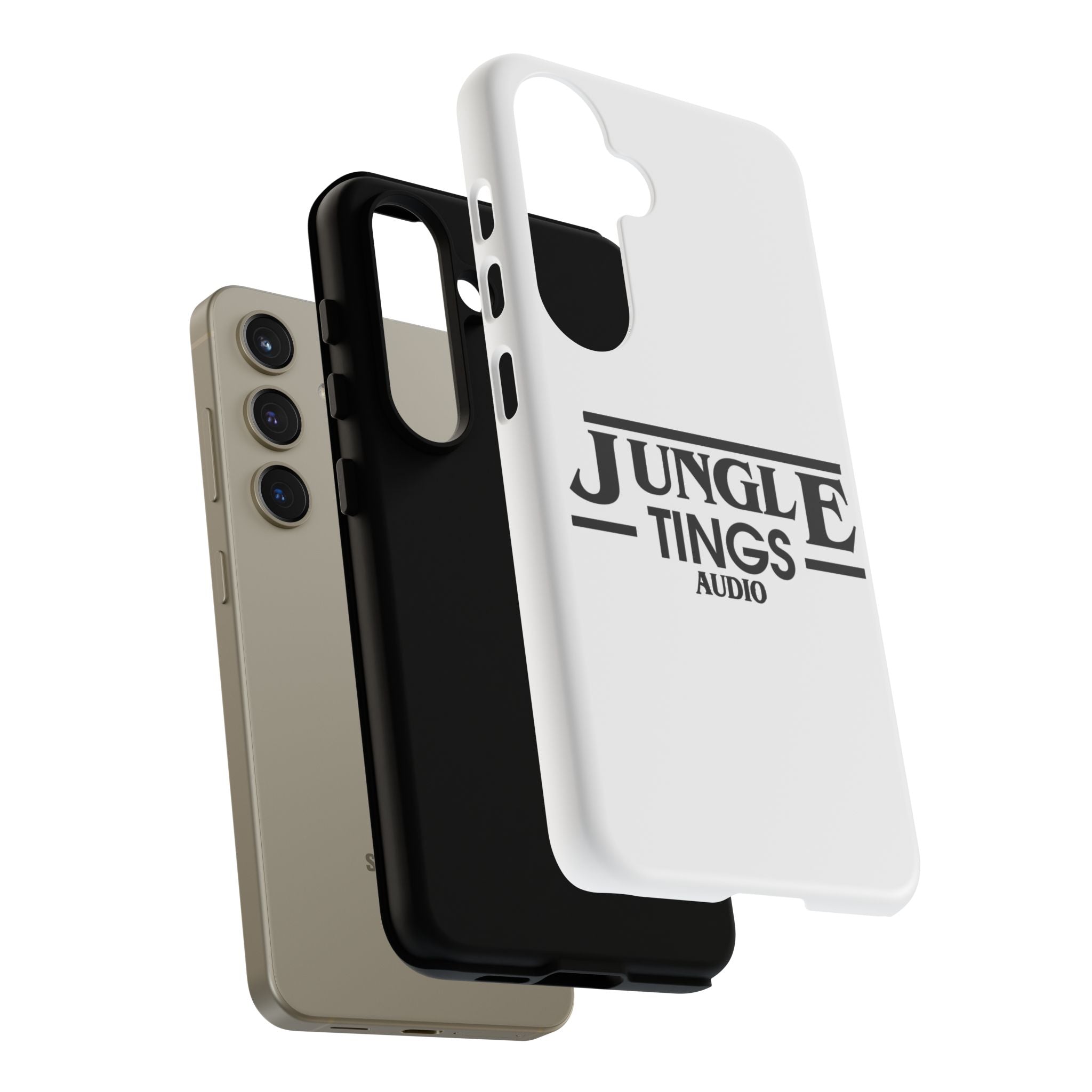 JTA Tough Cases Smartphone White Case Black logo