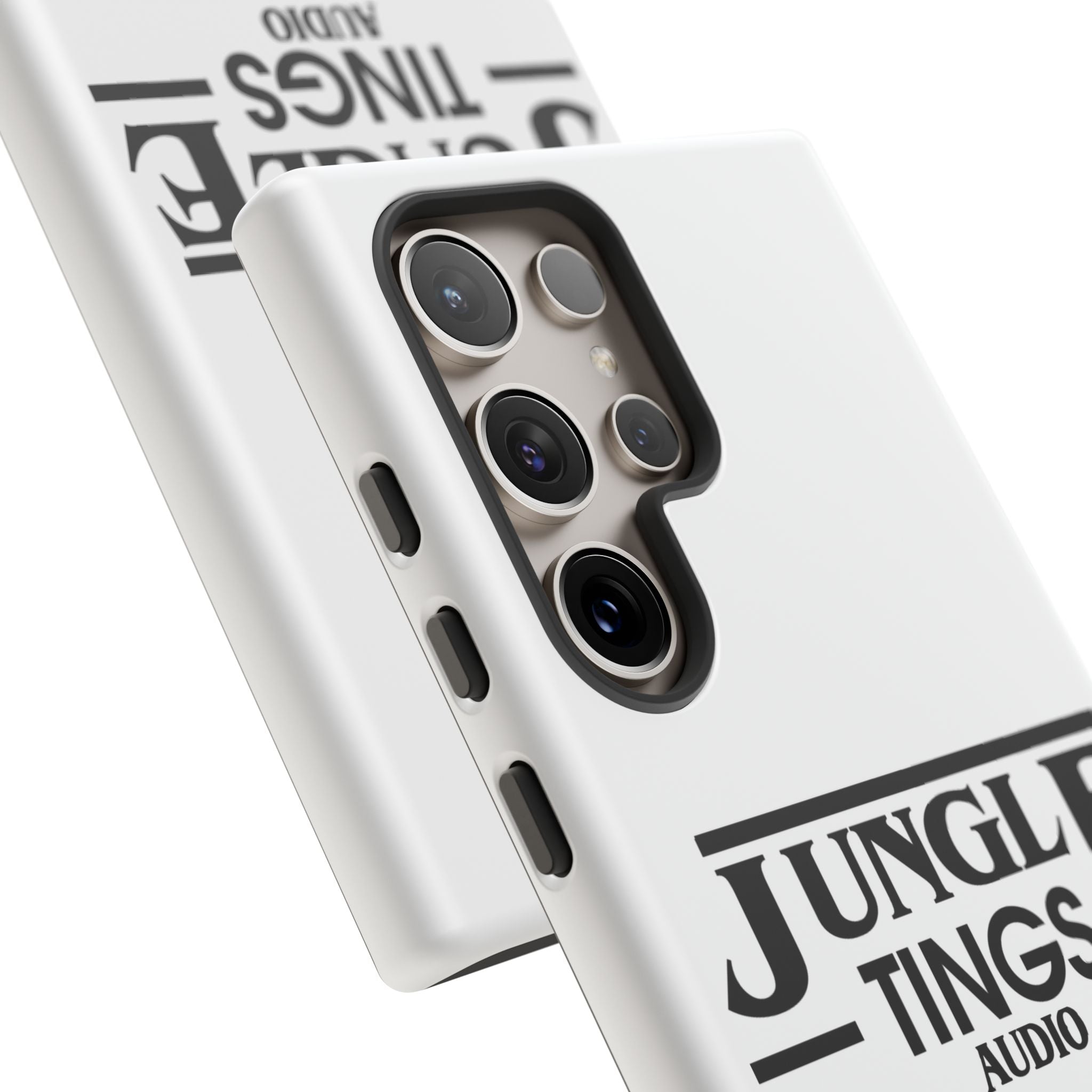 JTA Tough Cases Smartphone White Case Black logo