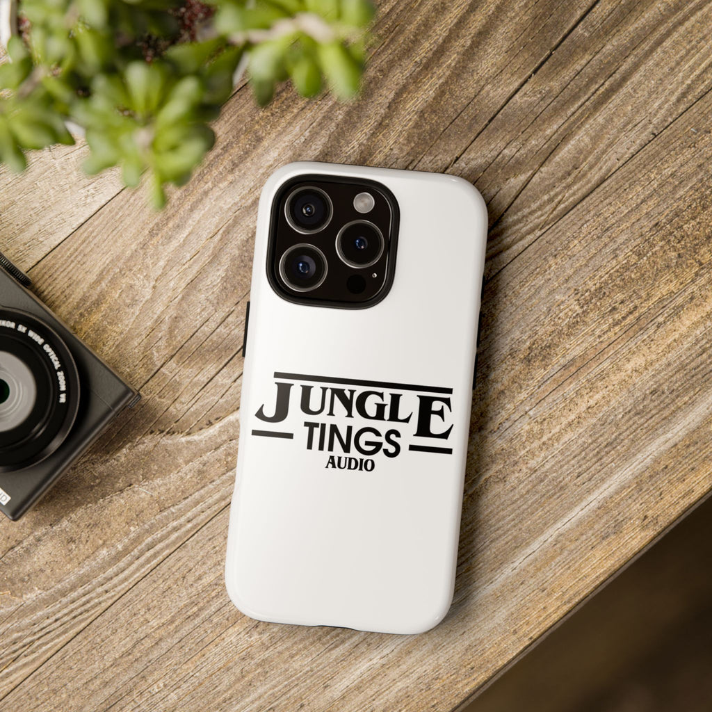 JTA Tough Cases Smartphone White Case Black logo