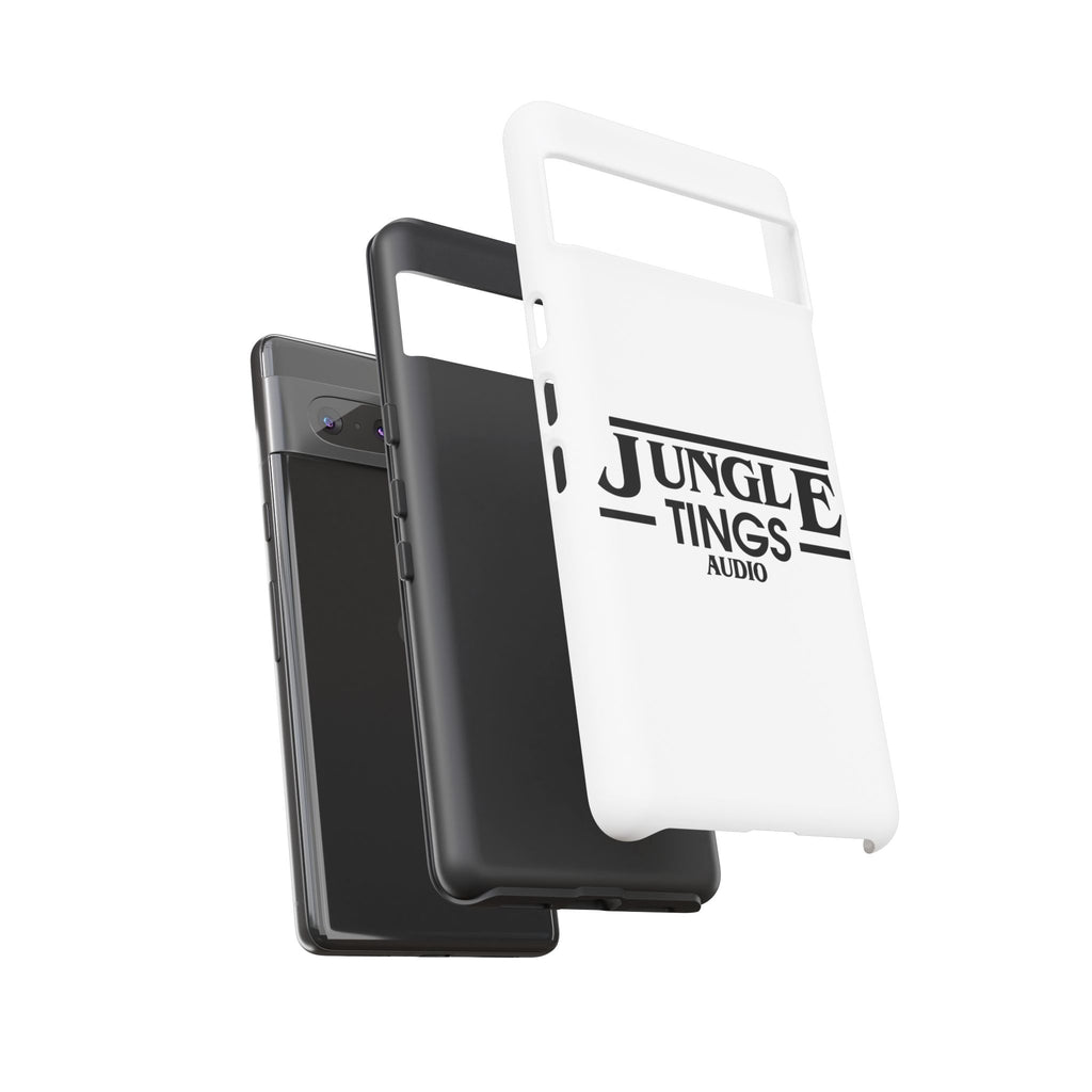 JTA Tough Cases Smartphone White Case Black logo