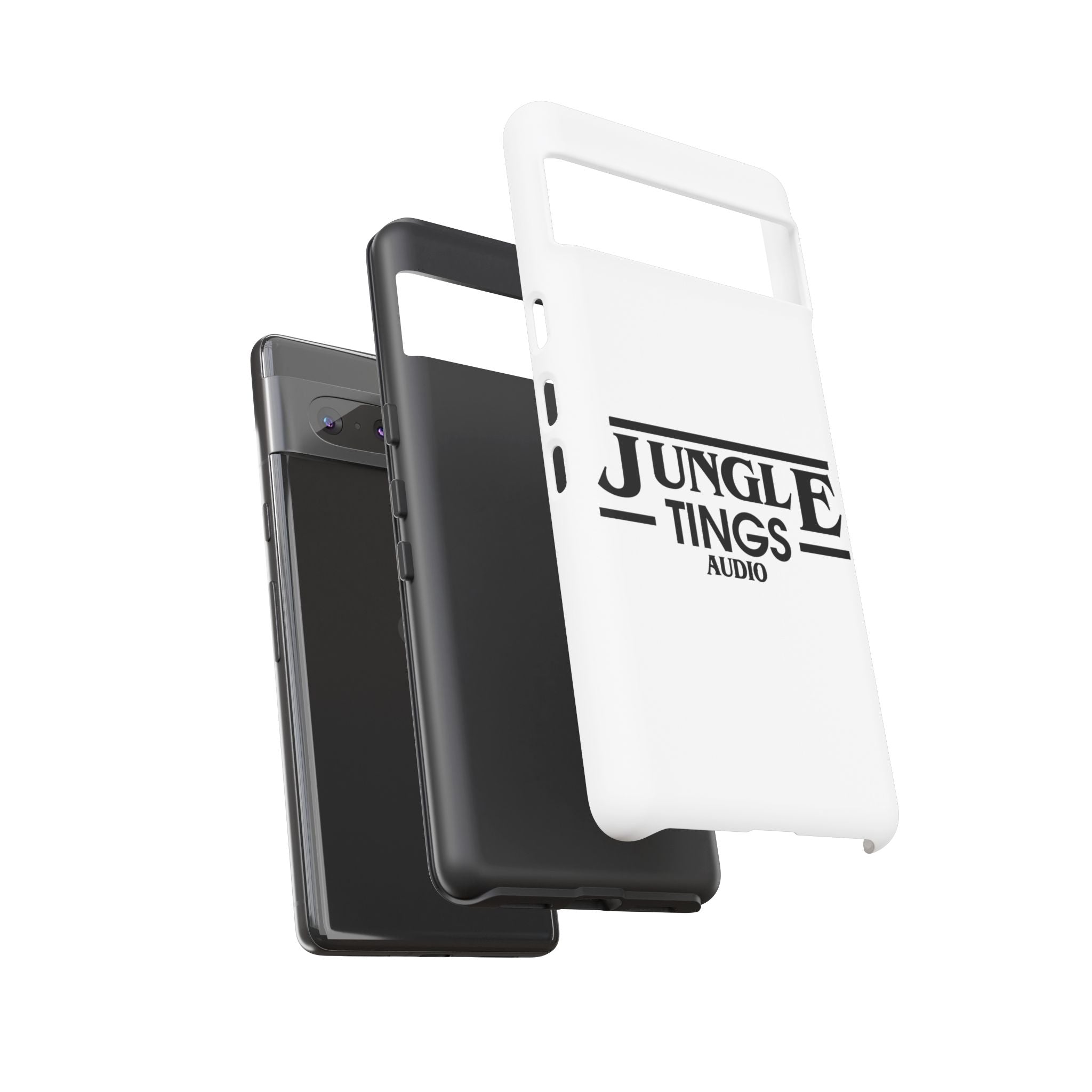 JTA Tough Cases Smartphone White Case Black logo