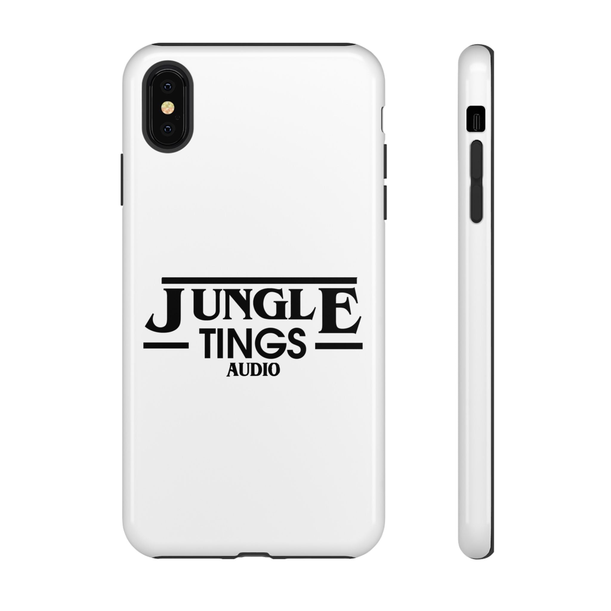 JTA Tough Cases Smartphone White Case Black logo