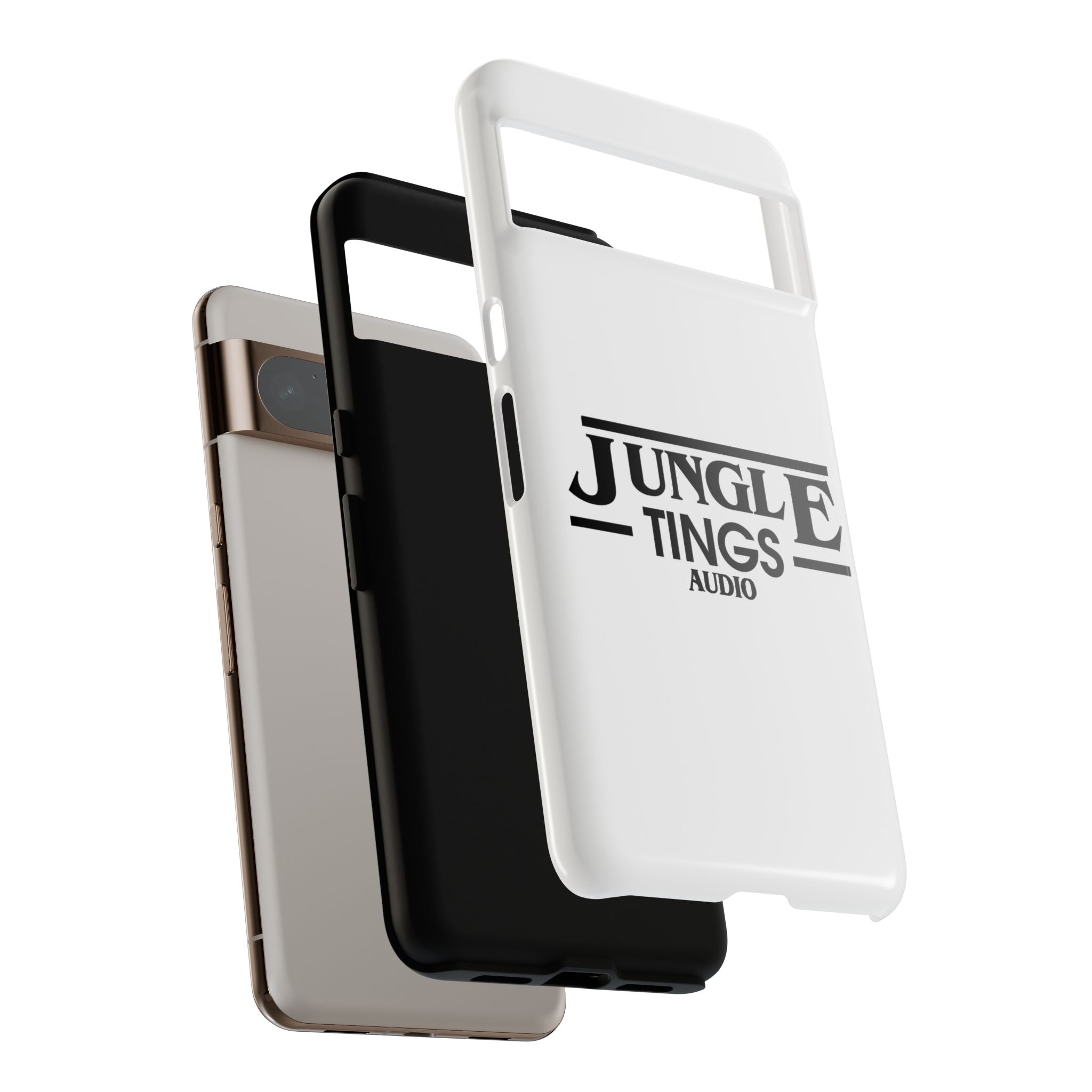 JTA Tough Cases Smartphone White Case Black logo