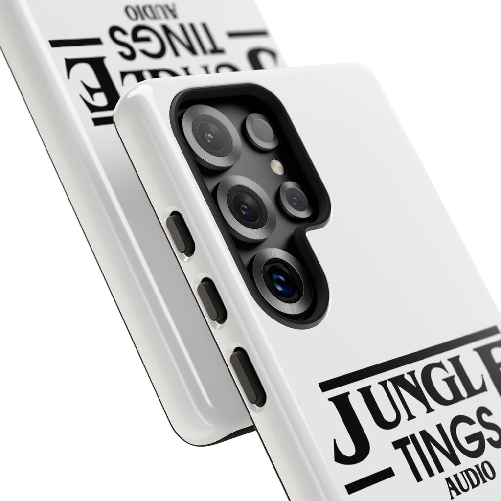 JTA Tough Cases Smartphone White Case Black logo