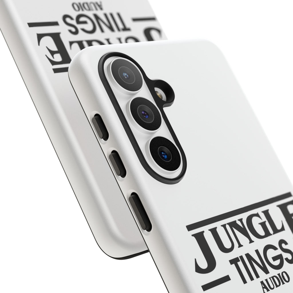 JTA Tough Cases Smartphone White Case Black logo