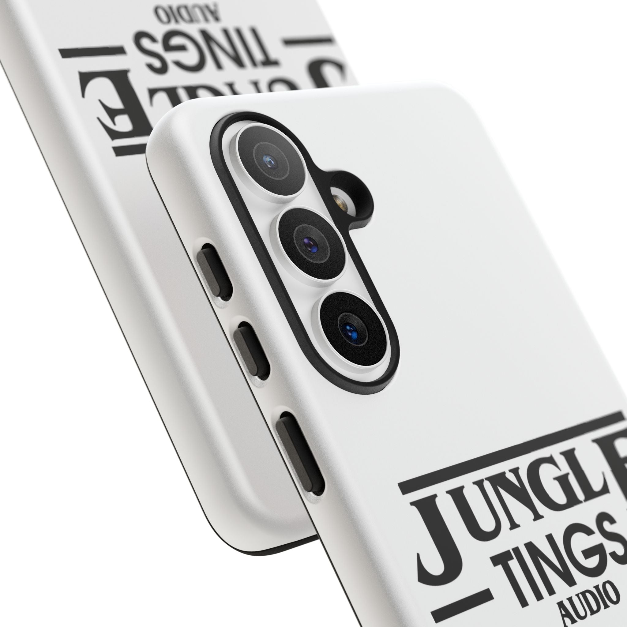 JTA Tough Cases Smartphone White Case Black logo