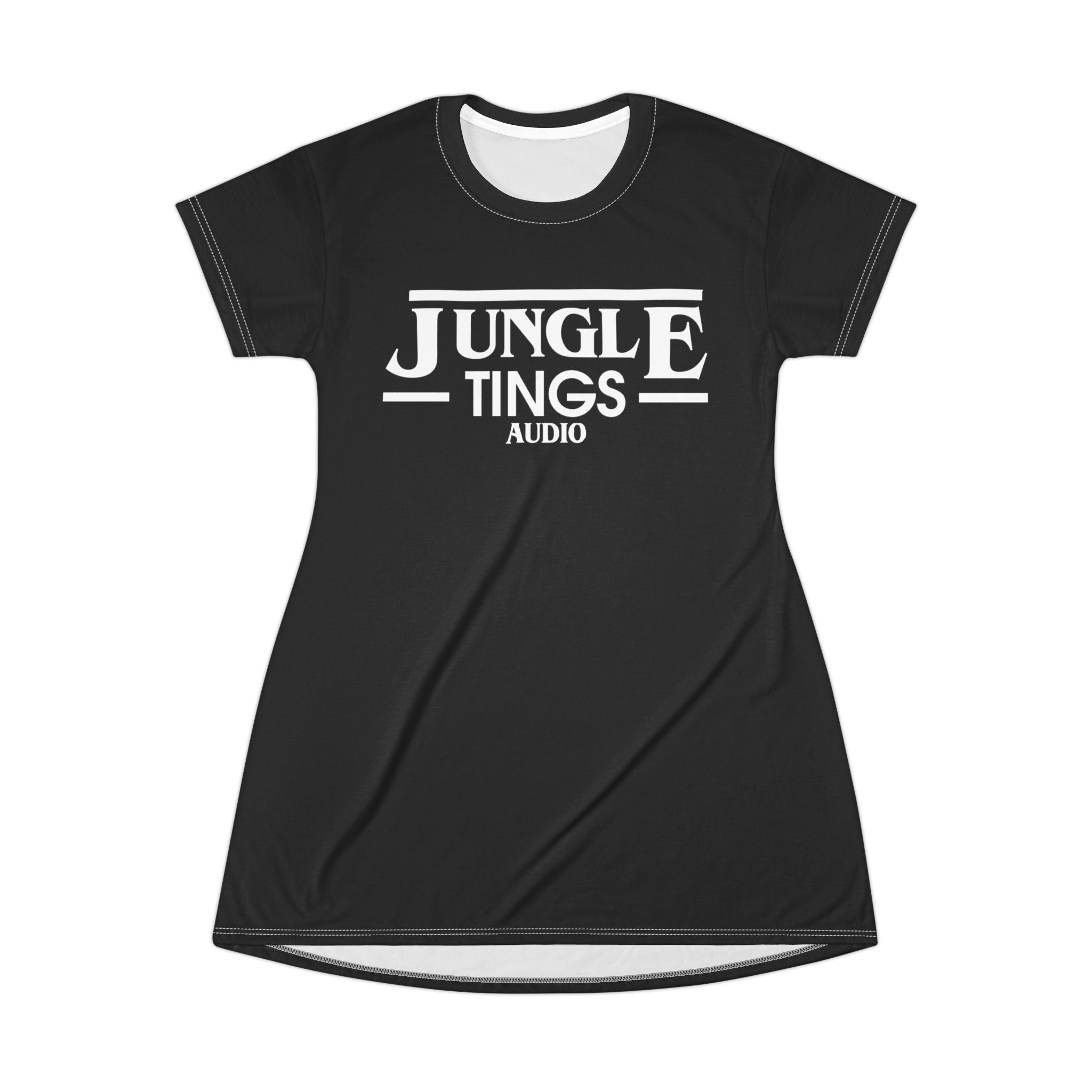 JTA Shirt Dress White Logo On Black